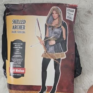 Skilled Archer Costume - Black and Gold